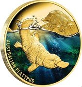 Niue 100 Dollars (Australian Platypus) AUSTRALIAN PLATYPUS coin reverse Niue 100 Dollars (Australian Platypus) AUSTRALIAN PLATYPUS coin reverse