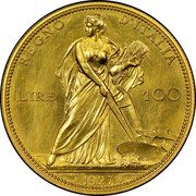 Italy 100 Lire Vittorio Emanuele III. Aratrice 1927 R KM# 50 REGNO D'ITALIA LIRE 100 E. BONINSEGNA M. L. GIORGI INC R 1912 coin reverse Italy 100 Lire Vittorio Emanuele III. Aratrice 1927 R KM# 50 REGNO D'ITALIA LIRE 100 E. BONINSEGNA M. L. GIORGI INC R 1912 coin reverse