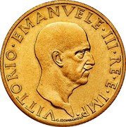 Italy 100 Lira Vittorio Emanuele III Small issue 1937 R KM# 84 VITTORIO EMANUELE III RE E IMP G ROMAGNOLI coin obverse Italy 100 Lira Vittorio Emanuele III Small issue 1937 R KM# 84 VITTORIO EMANUELE III RE E IMP G ROMAGNOLI coin obverse