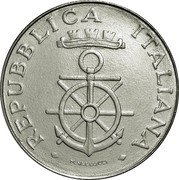 Italy 100 Lira Livorno Naval Academy 1981 R KM# 108 REPUBBLICA ITALIANA M.VALLUCCI coin obverse Italy 100 Lira Livorno Naval Academy 1981 R KM# 108 REPUBBLICA ITALIANA M.VALLUCCI coin obverse
