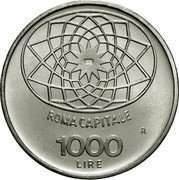 Italy 1000 Lira Capital Rome 1970 R KM# 101 ROMA CAPITALE 1000 R LIRE coin reverse Italy 1000 Lira Capital Rome 1970 R KM# 101 ROMA CAPITALE 1000 R LIRE coin reverse
