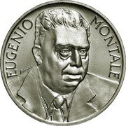Italy 1000 Lira 100th Anniversary of the Birth of Eugenio Montale 1996 R KM# 199 EUGENIO MONTALE SOCCORSI coin reverse