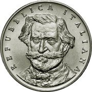 Italy 1000 Lira 100th Anniversary of the Death of Giuseppe Verdi 2001 R KM# 236 REPUBBLICA ITALIANA E.L.FRAPICCINI coin obverse Italy 1000 Lira 100th Anniversary of the Death of Giuseppe Verdi 2001 R KM# 236 REPUBBLICA ITALIANA E.L.FRAPICCINI coin obverse