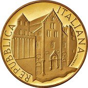 Italy 100000 Lira 800th Anniversary of the Dedication of the Basilica of San Nicola of Bari 1997 R Proof KM# 226 REPUBBLICA ITALIANA PERNAZZA coin obverse Italy 100000 Lira 800th Anniversary of the Dedication of the Basilica of San Nicola of Bari 1997 R Proof KM# 226 REPUBBLICA ITALIANA PERNAZZA coin obverse