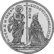Italy 105 Zecchino ND KM# 766 Venice/ Republic Trade Coinage LUDOVICVS MANIN - S M VENETVS coin obverse Italy 105 Zecchino ND KM# 766 Venice/ Republic Trade Coinage LUDOVICVS MANIN - S M VENETVS coin obverse