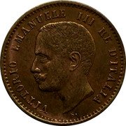 Italy 2 Centesimi Vittorio Emanuele III 1907 R KM# 38 VITTORIO EMANUELE III RE D'ITALIA S coin obverse Italy 2 Centesimi Vittorio Emanuele III 1907 R KM# 38 VITTORIO EMANUELE III RE D'ITALIA S coin obverse
