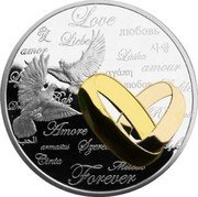 Niue Two Dollars Doves 2013 Proof KM# 601a LOVE 爱 LIEBE ЛЮБОВЬ LÁSKA 사랑 AMOUR AMORE ARMASTUS CINTA MIŁOŚĆ FOREVER coin reverse Niue Two Dollars Doves 2013 Proof KM# 601a LOVE 爱 LIEBE ЛЮБОВЬ LÁSKA 사랑 AMOUR AMORE ARMASTUS CINTA MIŁOŚĆ FOREVER coin reverse