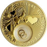 Niue 2 Dollars (Happiness and Love) 2 DOLLARS ELIZABETH II NIUE ISLAND 2013 coin obverse Niue 2 Dollars (Happiness and Love) 2 DOLLARS ELIZABETH II NIUE ISLAND 2013 coin obverse