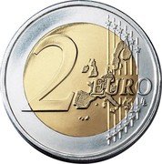 Italy 2 Euro 1st anniversary of the signing of the European Constitution 2005 R KM# 245 2 EURO LL coin reverse Italy 2 Euro 1st anniversary of the signing of the European Constitution 2005 R KM# 245 2 EURO LL coin reverse