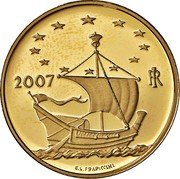 Italy 20 Euro European Art. Ireland 2007 R Proof KM# 299 2007 RI E. L. FRAPICCINI coin obverse