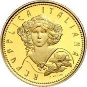 Italy 20 Euro Flora In Art 2016 R Proof KM# 400 REPUBBLICA ITALIANA A. MASINI coin obverse