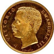 Italy 20 Lira Vittorio Emanuele III. Aquila Sabauda 1902 R KM# 37.2 VITTORIO EMANUELE III SPERANZA coin obverse Italy 20 Lira Vittorio Emanuele III. Aquila Sabauda 1902 R KM# 37.2 VITTORIO EMANUELE III SPERANZA coin obverse