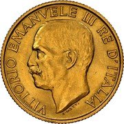 Italy 20 Lira Vittorio Emanuele III Fascism Anniversary 1923 R KM# 64 VITTORIO EMANUELE III RE D'ITALIA A. MOTTI coin obverse Italy 20 Lira Vittorio Emanuele III Fascism Anniversary 1923 R KM# 64 VITTORIO EMANUELE III RE D'ITALIA A. MOTTI coin obverse