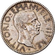 Italy 20 Lira Vittorio Emanuele III 1927 R Yr VI KM# 69 VITTORIO.EMANVELE.III.RE. coin obverse Italy 20 Lira Vittorio Emanuele III 1927 R Yr VI KM# 69 VITTORIO.EMANVELE.III.RE. coin obverse