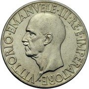 Italy 20 Lira Vittorio Emanuele III 1936 R Yr XIV KM# 81 VITTORIO EMANUELE III RE E IMPERATORE coin obverse Italy 20 Lira Vittorio Emanuele III 1936 R Yr XIV KM# 81 VITTORIO EMANUELE III RE E IMPERATORE coin obverse