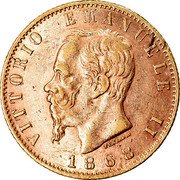 Italy 20 Lira Vittorio Emanuele II 1868 T BN KM# 10.1 VITTORIO EMANUELE II FERRARIS 1864 coin obverse Italy 20 Lira Vittorio Emanuele II 1868 T BN KM# 10.1 VITTORIO EMANUELE II FERRARIS 1864 coin obverse