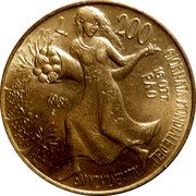 Italy 200 Lira World Food Day 1981 R KM# 109 L. 200 GIORNATA MONDIALE DELL' ALIMENTAZIONE 16 OTT. VEROI FAO 1981 R coin reverse Italy 200 Lira World Food Day 1981 R KM# 109 L. 200 GIORNATA MONDIALE DELL' ALIMENTAZIONE 16 OTT. VEROI FAO 1981 R coin reverse