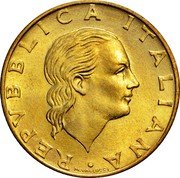 Italy 200 Lira Taranto Naval Arsenal 1989 R KM# 130 REPVBBLICA ITALIANA M. VALLUCCI coin obverse Italy 200 Lira Taranto Naval Arsenal 1989 R KM# 130 REPVBBLICA ITALIANA M. VALLUCCI coin obverse