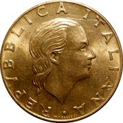 Italy 200 Lira 100th Anniversary of the Council of State 1990 R KM# 135 REPVBBLICA ITALIANA M. VALLUCCI coin obverse Italy 200 Lira 100th Anniversary of the Council of State 1990 R KM# 135 REPVBBLICA ITALIANA M. VALLUCCI coin obverse