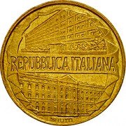 Italy 200 Lira 100th Anniversary Academy Guardia di Finanza 1996 R KM# 184 REPUBBLICA ITALIANA DRIUTTI coin obverse Italy 200 Lira 100th Anniversary Academy Guardia di Finanza 1996 R KM# 184 REPUBBLICA ITALIANA DRIUTTI coin obverse