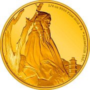 Niue 25 Dollars (Ahsoka Tano) 1/4 OZ 9999 FINE GOLD © & TM LUCASFILM LTD. coin reverse Niue 25 Dollars (Ahsoka Tano) 1/4 OZ 9999 FINE GOLD © & TM LUCASFILM LTD. coin reverse