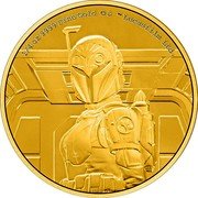 Niue 25 Dollars (Bo-Katan Kryze) 1/4 OZ 9999 FINE GOLD © & TM LUCASFILM LTD coin reverse Niue 25 Dollars (Bo-Katan Kryze) 1/4 OZ 9999 FINE GOLD © & TM LUCASFILM LTD coin reverse