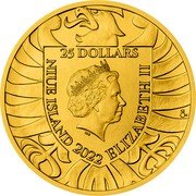 Niue 25 Dollars (Czech Lion) 25 DOLLARS IRB NIUE ISLAND 2022 ELIZABETH II CM coin obverse Niue 25 Dollars (Czech Lion) 25 DOLLARS IRB NIUE ISLAND 2022 ELIZABETH II CM coin obverse