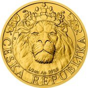 Niue 25 Dollars (Czech Lion) 1/2 OZ AU 999.9 ČESKÁ REPUBLIKA coin reverse Niue 25 Dollars (Czech Lion) 1/2 OZ AU 999.9 ČESKÁ REPUBLIKA coin reverse