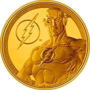 Niue 25 Dollars (The Flash) 1/4 OZ 9999 FINE GOLD THE FLASH TM & © DC (S22) TM coin reverse Niue 25 Dollars (The Flash) 1/4 OZ 9999 FINE GOLD THE FLASH TM & © DC (S22) TM coin reverse