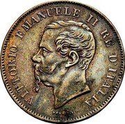 Italy 5 Centesimi Vittorio Emanuele II 1861 B KM# 3.1 VITTORIO EMANUELE II RE D'ITALIA FERRARIS coin obverse Italy 5 Centesimi Vittorio Emanuele II 1861 B KM# 3.1 VITTORIO EMANUELE II RE D'ITALIA FERRARIS coin obverse