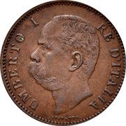Italy 5 Centesimi Umberto I 1895 R KM# 31 UMBERTO I RE D'ITALIA SPERANZA coin obverse Italy 5 Centesimi Umberto I 1895 R KM# 31 UMBERTO I RE D'ITALIA SPERANZA coin obverse