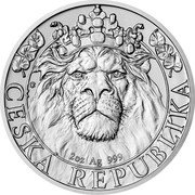 Niue 5 Dollars (Czech Lion) 2 OZ AG 999 ČESKÁ REPUBLIKA coin reverse Niue 5 Dollars (Czech Lion) 2 OZ AG 999 ČESKÁ REPUBLIKA coin reverse
