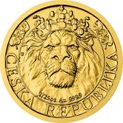 Niue 5 Dollars (Elizabeth II Czech Lion) 1/25 OZ AU 999.9 ČESKÁ REPUBLIKA coin reverse Niue 5 Dollars (Elizabeth II Czech Lion) 1/25 OZ AU 999.9 ČESKÁ REPUBLIKA coin reverse