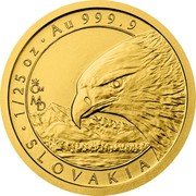 Niue 5 Dollars (Golden Eagle) 1/25 OZ AU 999.9 CM MD SLOVAKIA coin reverse Niue 5 Dollars (Golden Eagle) 1/25 OZ AU 999.9 CM MD SLOVAKIA coin reverse