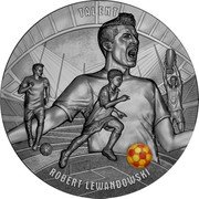 Niue 5 Dollars Talent 2022 Antiqued TALENT ROBERT LEWANDOWSKI coin reverse Niue 5 Dollars Talent 2022 Antiqued TALENT ROBERT LEWANDOWSKI coin reverse