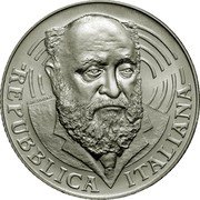 Italy 5 Euro 100th Anniversary of the Birth of Altiero Spinelli 2007 R KM# 293 REPUBBLICA ITALIANA L. DE SIMONI coin obverse