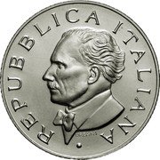 Italy 5 Euro Arturo Toscanini 2007 R KM# 323 REPUBBLICA ITALIANA URBANI coin obverse