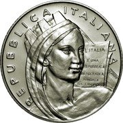 Italy 5 Euro 60th anniversary of the Constitution 2008 KM# 304 REPUBBLICA ITALIANA L'ITALIA E' UNA REPUBBLICA DEMOCRATICA FONDATA SUL LAVORO CASSOL coin obverse Italy 5 Euro 60th anniversary of the Constitution 2008 KM# 304 REPUBBLICA ITALIANA L'ITALIA E' UNA REPUBBLICA DEMOCRATICA FONDATA SUL LAVORO CASSOL coin obverse