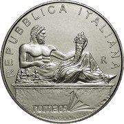 Italy 5 Euro FINA Swimming Championship 2009 R KM# 314 REPUBBLICA ITALIANA R ROMA09 coin obverse Italy 5 Euro FINA Swimming Championship 2009 R KM# 314 REPUBBLICA ITALIANA R ROMA09 coin obverse