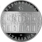 Italy 5 Euro 180th Anniversary Council of State 2011 R Proof KM# 343 REPUBBLICA ITALIANA M coin obverse Italy 5 Euro 180th Anniversary Council of State 2011 R Proof KM# 343 REPUBBLICA ITALIANA M coin obverse