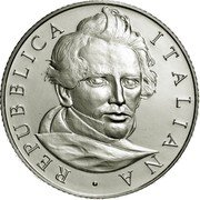 Italy 5 Euro 150th Anniversary of Death of Giuseppe Gioachino Belli 2013 KM# 360 REPUBBLICA ITALIANA coin obverse Italy 5 Euro 150th Anniversary of Death of Giuseppe Gioachino Belli 2013 KM# 360 REPUBBLICA ITALIANA coin obverse
