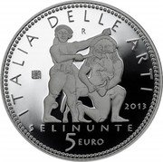 Italy 5 Euro Ancient City of Selinunte 2013 Proof KM# 361 ITALIA DELLE ARTI R 2013 SELINUNTE 5 EURO coin reverse Italy 5 Euro Ancient City of Selinunte 2013 Proof KM# 361 ITALIA DELLE ARTI R 2013 SELINUNTE 5 EURO coin reverse