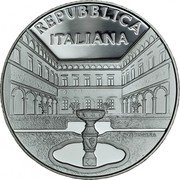 Italy 5 Euro Cicogna Mozzoni in Bisuschio 2016 R Proof KM# 396 REPUBBLICA ITALIANA U. PERNAZZA coin obverse
