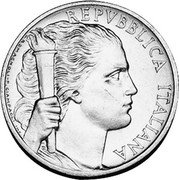 Italy 5 Lira Grape Cluster 1946 R KM# 89 REPVBBLICA ITALIANA G.ROMAGNOLI-P.GIAMPAOLI INC coin obverse Italy 5 Lira Grape Cluster 1946 R KM# 89 REPVBBLICA ITALIANA G.ROMAGNOLI-P.GIAMPAOLI INC coin obverse