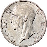 Italy 5 Lira Vittorio Emanuele III 1937 R Yr XV KM# 79 VITT EM III RE E IMP coin obverse Italy 5 Lira Vittorio Emanuele III 1937 R Yr XV KM# 79 VITT EM III RE E IMP coin obverse