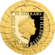 Niue 50 Dollars (Elizabeth II - Czech Lion) 50 DOLLARS IRB NIUE ISLAND 2022 ELIZABETH II CM coin obverse Niue 50 Dollars (Elizabeth II - Czech Lion) 50 DOLLARS IRB NIUE ISLAND 2022 ELIZABETH II CM coin obverse
