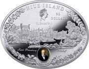 Niue 50 Dollars Imperial Stables 2013 mw Proof NIUE ISLAND 50 DOLLARS ELIZABETH II SAINT PETERSBURG PETERHOF ARCHITECT NICHOLAS BENOIS AG 999 2013 coin obverse Niue 50 Dollars Imperial Stables 2013 mw Proof NIUE ISLAND 50 DOLLARS ELIZABETH II SAINT PETERSBURG PETERHOF ARCHITECT NICHOLAS BENOIS AG 999 2013 coin obverse