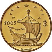 Italy 50 Euro France. Edgar Degas 2005 R Proof KM# 273 2005 RI E.L. FRAPICCINI coin obverse Italy 50 Euro France. Edgar Degas 2005 R Proof KM# 273 2005 RI E.L. FRAPICCINI coin obverse