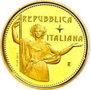 Italy 50 Euro Fauna In Art 2016 R Proof KM# 401 REPUBBLICA ITALIANA R V. DE SETA coin obverse