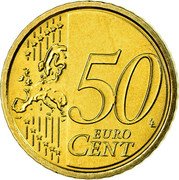 Italy 50 Euro Cent The Equestrian Statue of Marcus Aurelius 2009 R KM# 249 50 EURO CENT LL coin reverse Italy 50 Euro Cent The Equestrian Statue of Marcus Aurelius 2009 R KM# 249 50 EURO CENT LL coin reverse